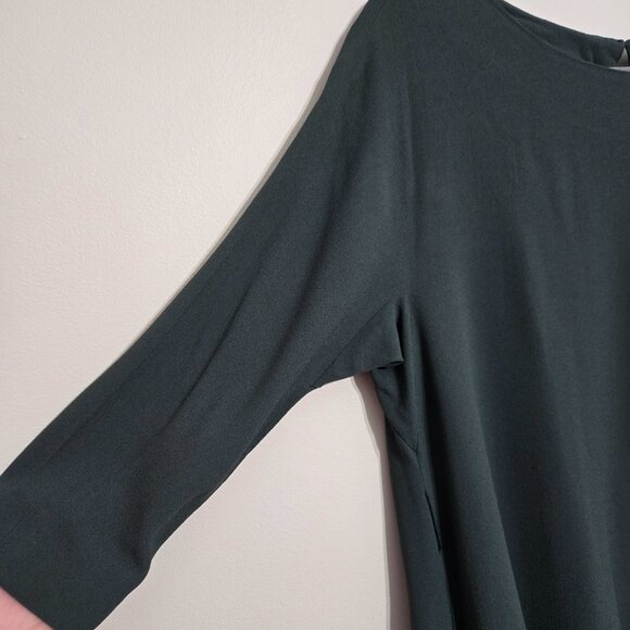 Weekend Max Mara Relaxed Fit Midi Dress Dark Green Size 10 - Picture 5 of 11